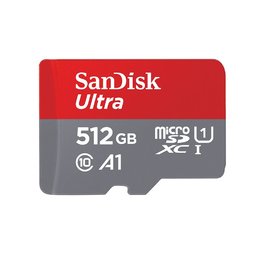 SanDisk Ultra Micro SDXC 512G/150MB C10 U1記憶卡/紅灰