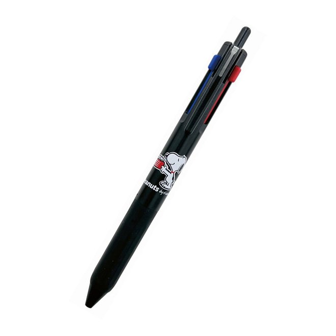 三菱 史努比三色自動溜溜筆0.5