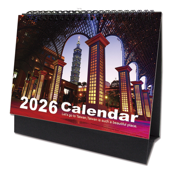 2026年 台灣景三角桌曆