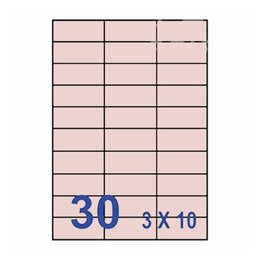 裕德彩色標籤70*29.7mm 粉紅 US4456P-15