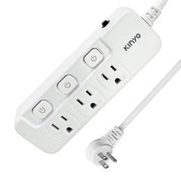 KINYO 三開三插延長線 6尺
