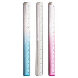 2064 15cm放大鏡弧形尺(顏色隨機出貨) 