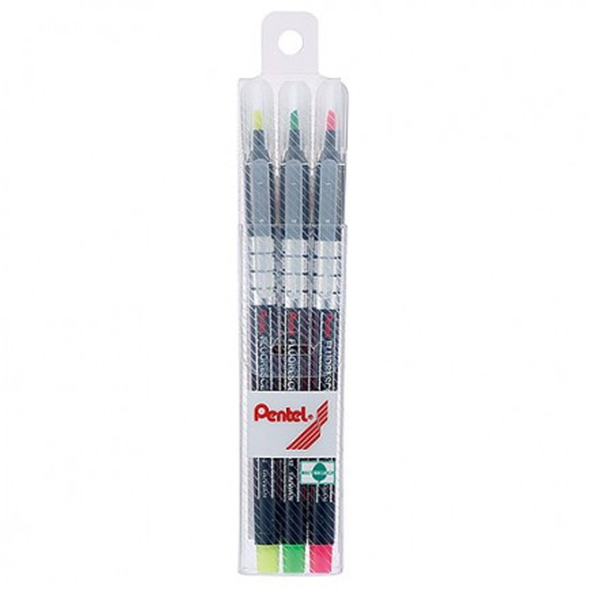 Pentel 螢光筆(3色組/5色組) S512-3