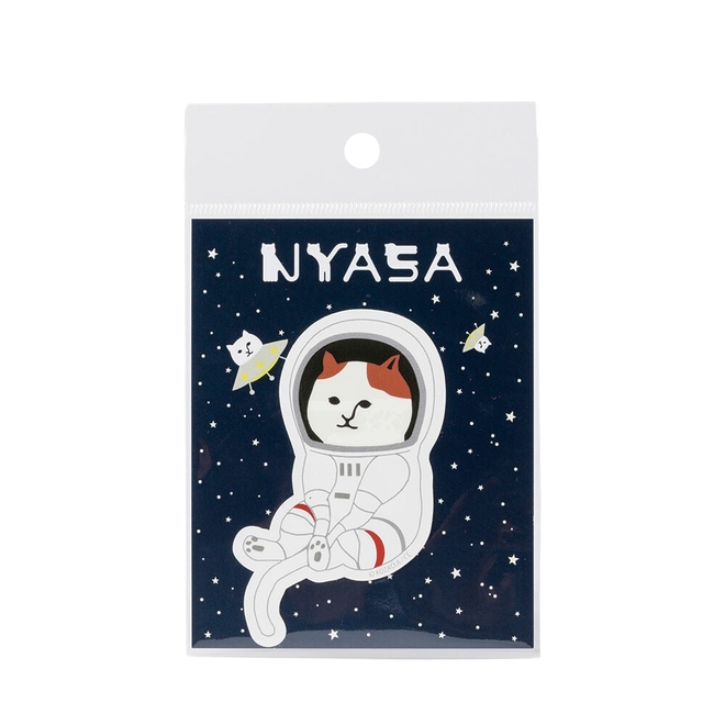 NEKONOBA 日本製躺平放鬆的NYASA貓咪貼紙