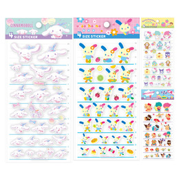 三麗鷗 4SIZE透明裝飾貼