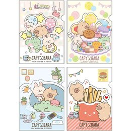 水豚3層造型L型書夾