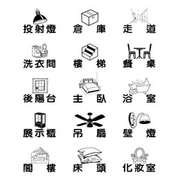 貼紙-開關貼紙(霧透/白底) 3張/包