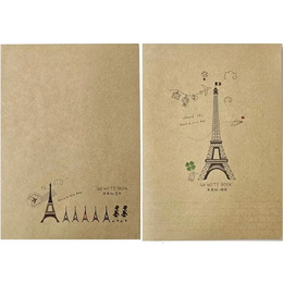 16K鐵塔牛皮紙固頁筆記