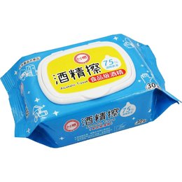 (台灣製)奈森克林-台糖酒精擦家庭包30張(加蓋) 濕紙巾