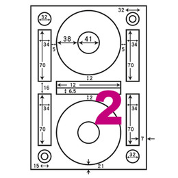 阿波羅A4自黏標籤(100入)CD片專用