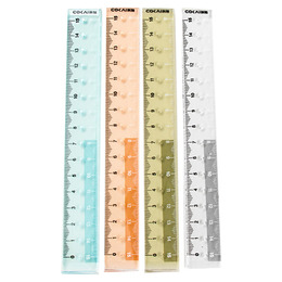 15CM 壓克力洞洞直尺(顏色隨機出貨)