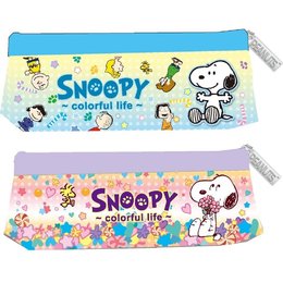 SNOOPY(繽紛系列)果凍三角筆袋 (款式隨機出貨)