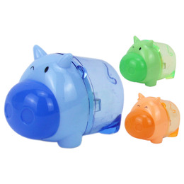 小豬雙孔削筆器(顏色隨機出貨)