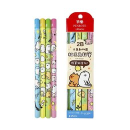 醜白兔2B粗三角鉛筆8入