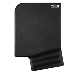 YADI高緩壓機能護腕滑鼠墊-墨黑
