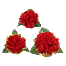 金邊康乃馨胸花