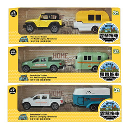 迴力合金露營拖車(款式隨機出貨)