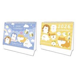 2026年 圓生物彩繪三角桌曆