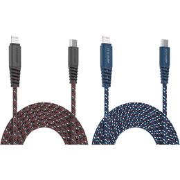 First Champion C to L尼龍充電傳輸線200cm