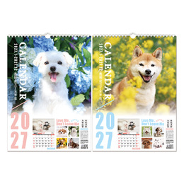 2027年 狗狗4K月曆