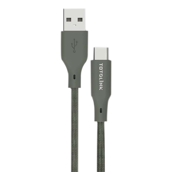 TOTOLINK USB-A-C 強韌快充傳輸編織線 1米