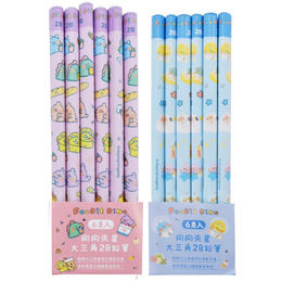 狗狗夾星大三角2B鉛筆(6入)