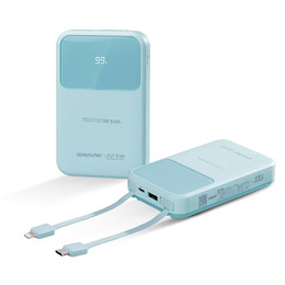 WONDER 可拆線式快充行動電源 綠 10000mAh