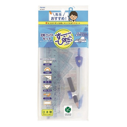 零距離三角板.分度器尺組+圓規