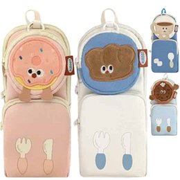 萌趣點心零錢包雙層直式筆袋 (款式隨機出貨)