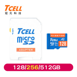 TCELL冠元 microSDXC  MASSTIGE A2 U3 V30 記憶卡 (128/256/512GB)