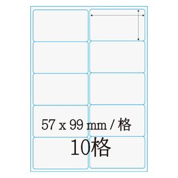 鐳射標籤57*99mm L5799