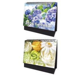 2026年 花兒三角桌曆