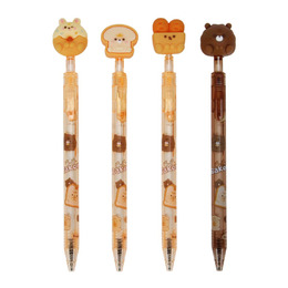 (網路限定販售) PuPu面包屋側按中性筆KK-7032 (款式隨機出貨)