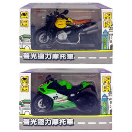聲光迴力摩托車-街頭/仿賽重機(顏色隨機出貨)