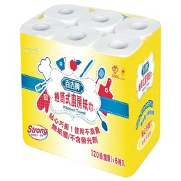 百吉牌-捲筒式廚房紙巾(巧撕)(6粒*8袋/箱)