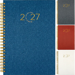 2027年25K苧麻雙線圈橫式週誌
