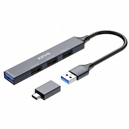 KINYO USB+C超薄多合一集線器