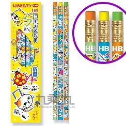 LIBERTY 利百代 注音符號三角皮頭鉛筆 CB-137